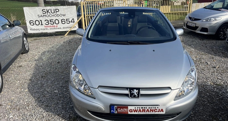 Peugeot 307 CC cena 9800 przebieg: 170000, rok produkcji 2004 z Mikołajki małe 742